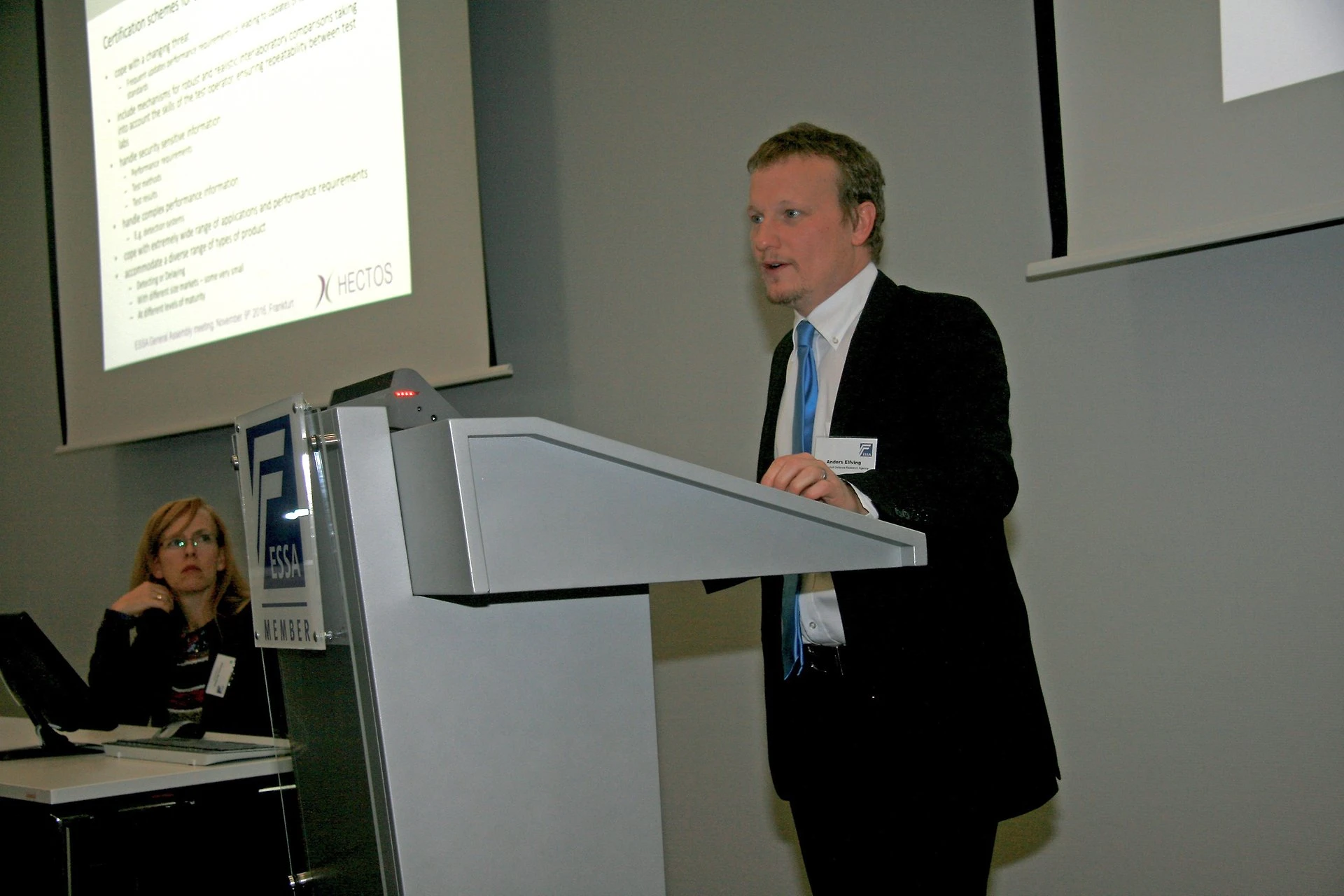 Anders Elfving presents HECTOS at ESSA GA 2016